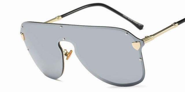Mega Online Discount Women'S Big Summer Fashion Sunglasses - Black Gray,Blue Tea, Silver Mirror,Tea Frame,Yellow Frame,Pink Frame