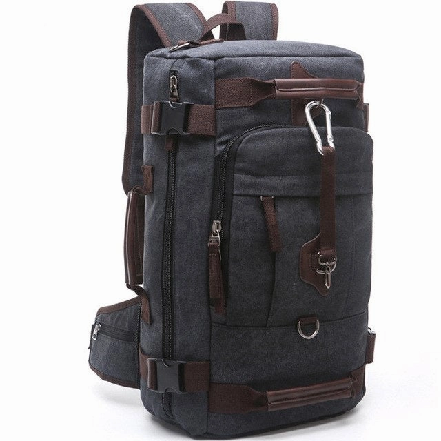 Luodun 2018 New Arrival Anvas Leather Men Travel Bags Carry On Luggage Bags Men Duffel Bags Exclusive Holiday Deal Instant Savings Deal