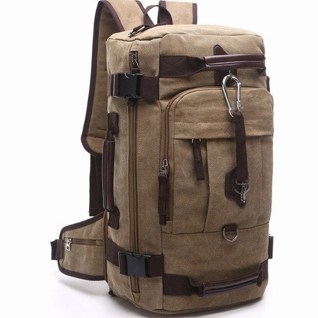 Dont Miss Hot Deals Mega Hot Offer Luodun 2018 New Arrival Anvas Leather Men Travel Bags Carry On Luggage Bags Men Duffel Bags