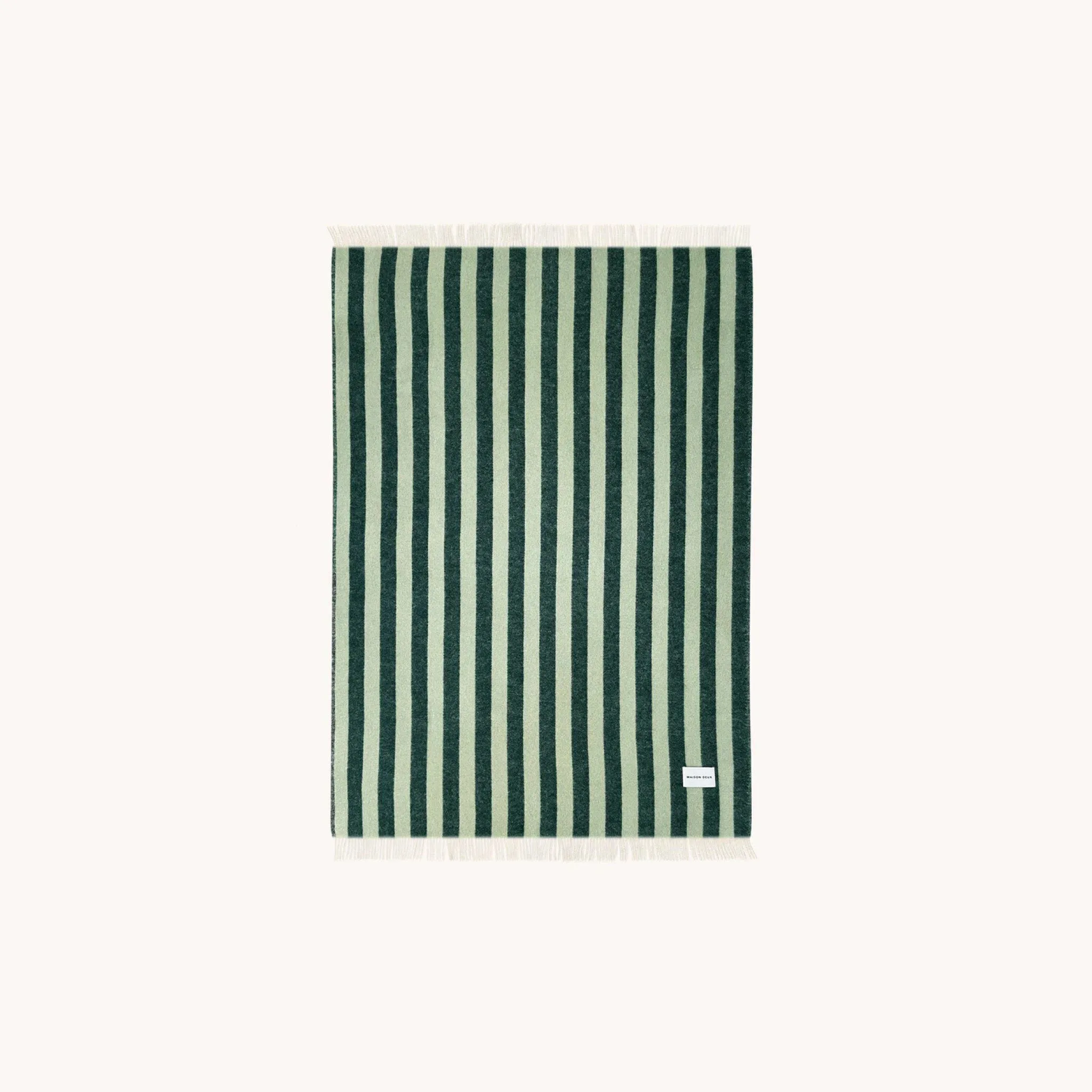 MAISON DEUX Candy Wrap Blanket, 130x200cm, Green/Sage