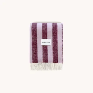 MAISON DEUX Candy Wrap Blanket, 130x200cm, Lilac/Aubergine