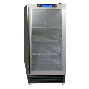 Maxx Ice - MCBC3U, Maxx Ice Indoor Glass Door Beverage Center, Stainless Steel Handle with Black Exterior?and?3 Cubic Feet of Storage Capacity