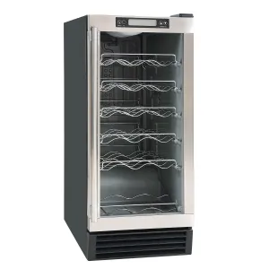 Maxx Ice - MCWC28, Maxx Ice Indoor Wine Cooler with Glass Door, 3 cu. ft. Capacity, in Stainless Steel
