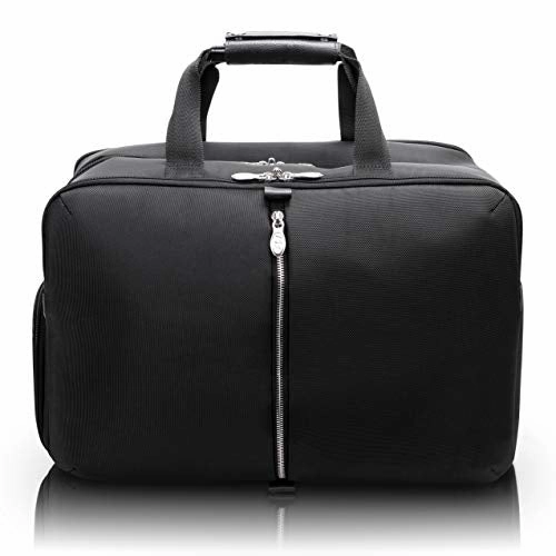 Online Exclusive Savings Hot Picks Today Mckleinusa Avondale, 1680D Ballistic Nylon With Leather Trim, 22" Nylon, Triple Compartment, Carry-All, Travel, Laptop Duffel, Black (78905)