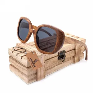 Clearance Sale Now Online Deal Frenzy Vintage Zebra Wood Sunglasses In Wooden Box