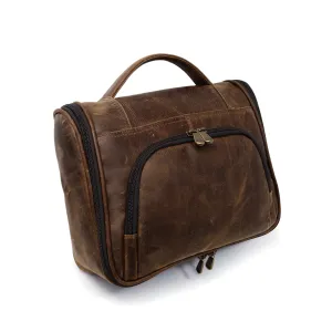 Distressed Leather Hanging Toiletry Kit Clearance Alert Now Dont Miss Hot Deals