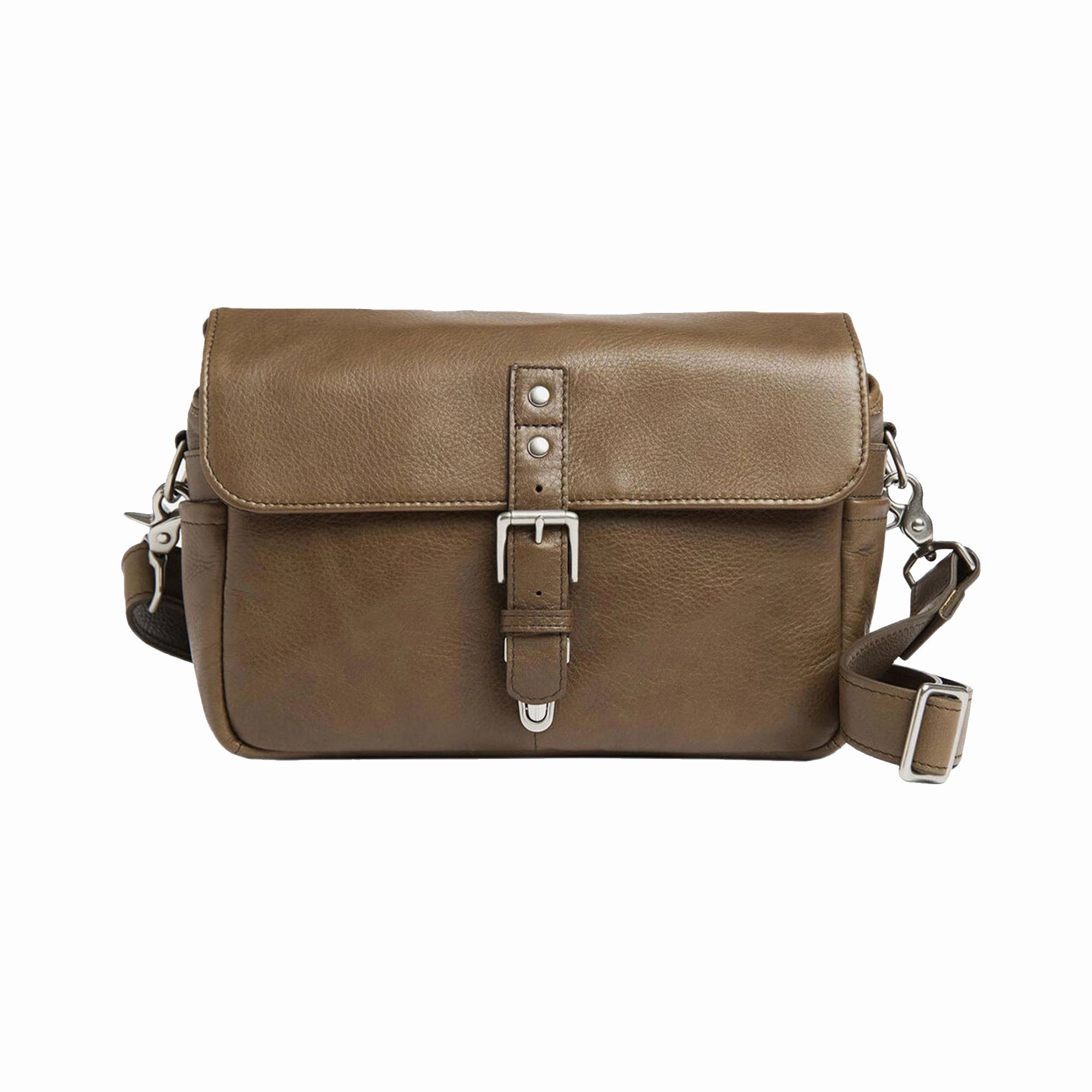 Ona Bowery Messenger Bag, Leather - Pebbled Olive Instant Discount