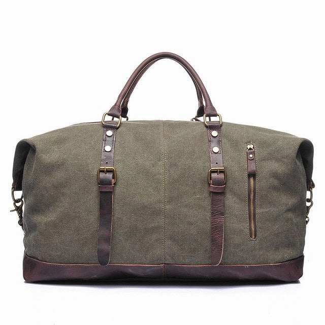 Melodycollection Canvas Leather Men Travel Bags Carry On Luggage Bags Men Duffel Tote Large Save Today Event Big Price Drop
