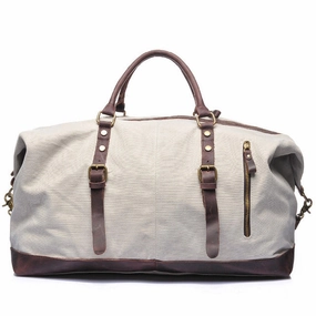 Melodycollection Canvas Leather Men Travel Bags Carry On Luggage Bags Men Duffel Tote Large Big Price Drop
