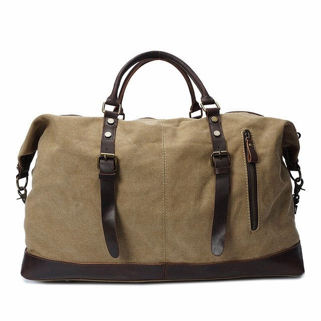 Melodycollection Canvas Leather Men Travel Bags Carry On Luggage Bags Men Duffel Tote Large Special Steal Event Trendy Picks Today