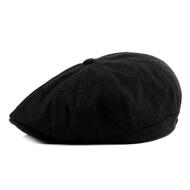 Men'S Fashion Winter Beret Hat - Black,Dark Gray,Blue Plaid,Light Gray Hot Pick Sale