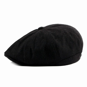 Men'S Fashion Winter Beret Hat - Black,Dark Gray,Blue Plaid,Light Gray Hot Pick Sale