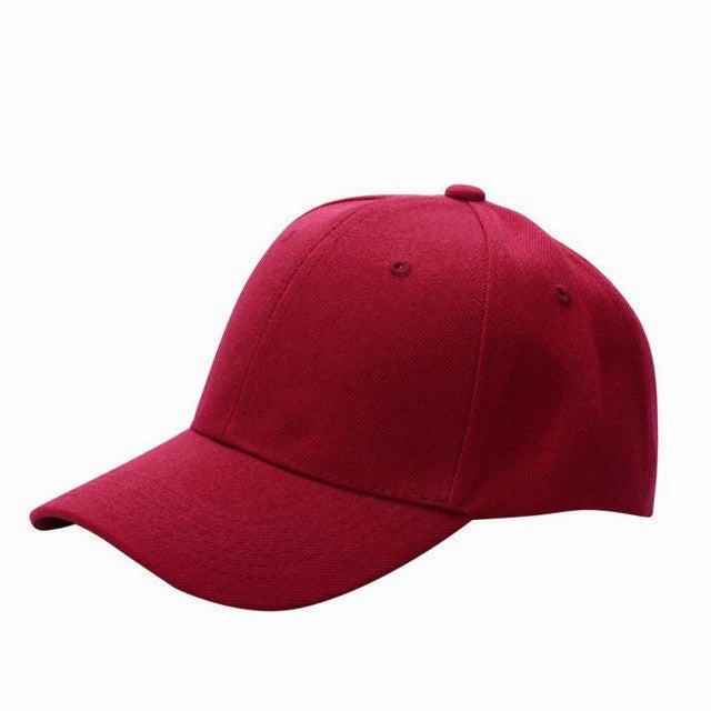 Grab Your Hot Pick Exclusive Online Discount Men'S Plain Solid Color Adjustable Baseball Hats Curved Visor