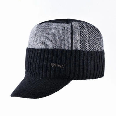 Men'S Winter Knitted Baseball Caps - Black,Gray,Blue GiftWorthy Sale