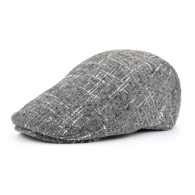 Men'S Cotton Winter Beret Hat - Black,Navy,Grey Shop Smart Save