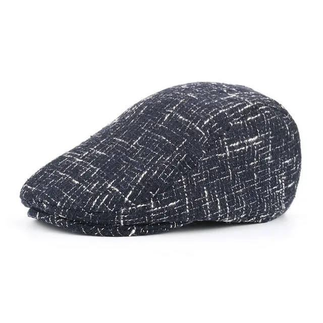 Flash Sale Now Men'S Cotton Winter Beret Hat - Black,Navy,Grey