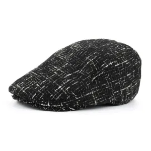 Men'S Cotton Winter Beret Hat - Black,Navy,Grey Instant Discount