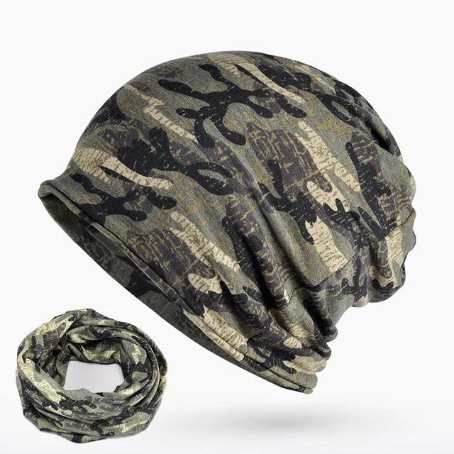 Clearance Event Alert Today Only Hot Pick Men'S Fashion 2 In 1 Scarf/Beanie Hat
