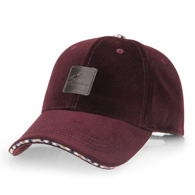 Men'S Fashion Baseball Cap - Brown,Wine Red,Black,Dark Blue Todays Special Savings Dont Wait Save