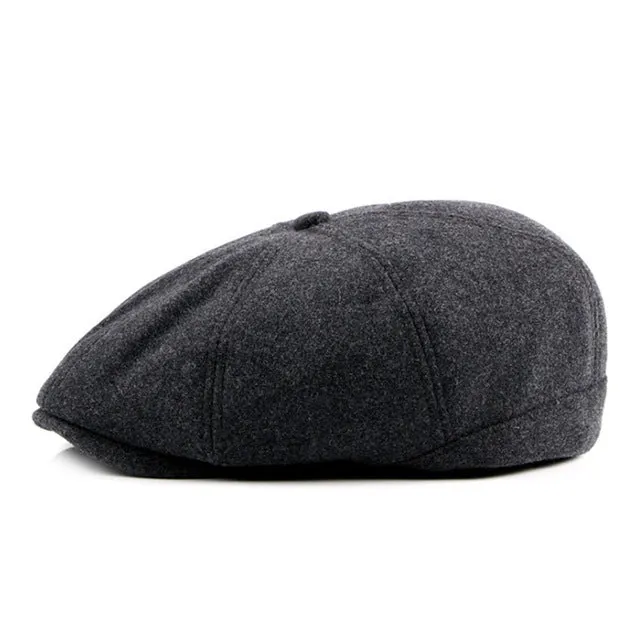 Men'S Fashion Winter Beret Hat - Black,Dark Gray,Blue Plaid,Light Gray Todays Hot Pick Mega Savings Now
