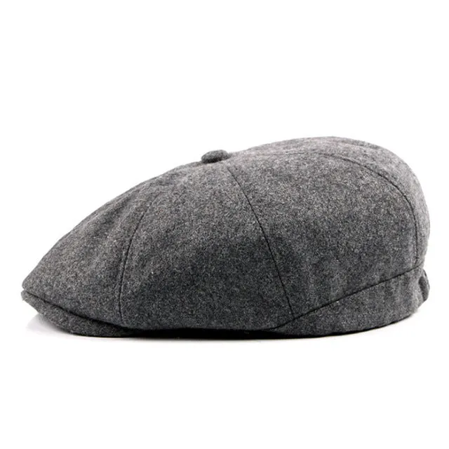 Trending Now Offer Men'S Fashion Winter Beret Hat - Black,Dark Gray,Blue Plaid,Light Gray