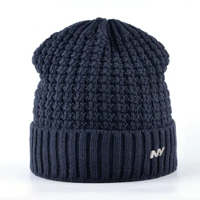 Men'S Knitted Winter Beanie - Black,Red,Gray,Khaki,Blue Sweet Deal Inside