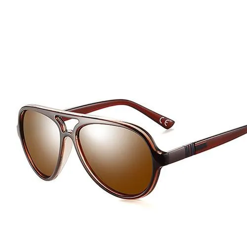 Save Big Online Men'S Oval Frame Polarized Sunglasses - Black,Blue Smoke,Matte Black,Brown