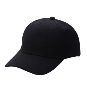 Grab Your Hot Pick Hot Pick of the Day Men'S Plain Solid Color Adjustable Baseball Hats Curved Visor