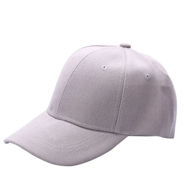 Limited Stock Hot Deal Hot Discount Deal Men'S Plain Solid Color Adjustable Baseball Hats Curved Visor