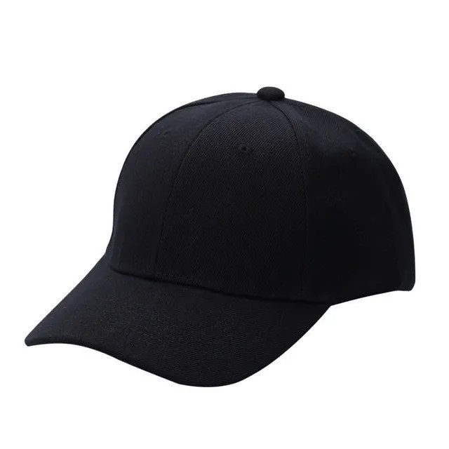 Grab Your Hot Pick Hot Pick of the Day Men'S Plain Solid Color Adjustable Baseball Hats Curved Visor