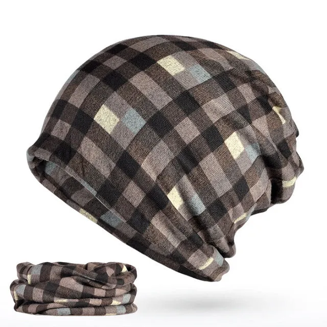 Men'S Winter Fashion Multifunction Striped Collar Scarf/Beanie Hot Pick of the Day Surprise Offer Now