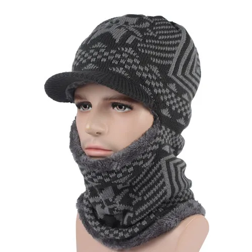 Men'S Winter Knitted Balaclava Cap - Black,Gray,Navy Grab It Before Gone