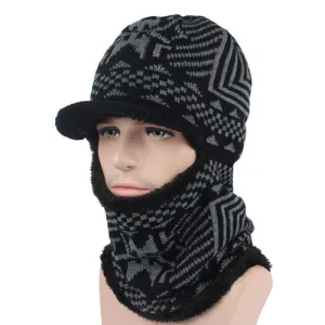 Men'S Winter Knitted Balaclava Cap - Black,Gray,Navy Limited Stock Offer Save Today Only
