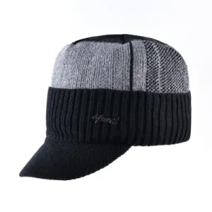 Men'S Winter Knitted Baseball Caps - Black,Gray,Blue GiftWorthy Sale