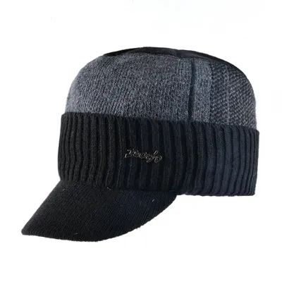 Men'S Winter Knitted Baseball Caps - Black,Gray,Blue Dont Miss This Offer Flash Sale Alert