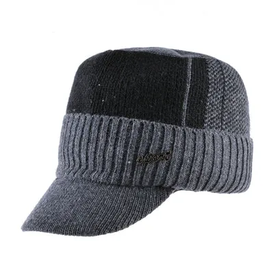 Todays Special Picks MustHave Clearance Men'S Winter Knitted Baseball Caps - Black,Gray,Blue
