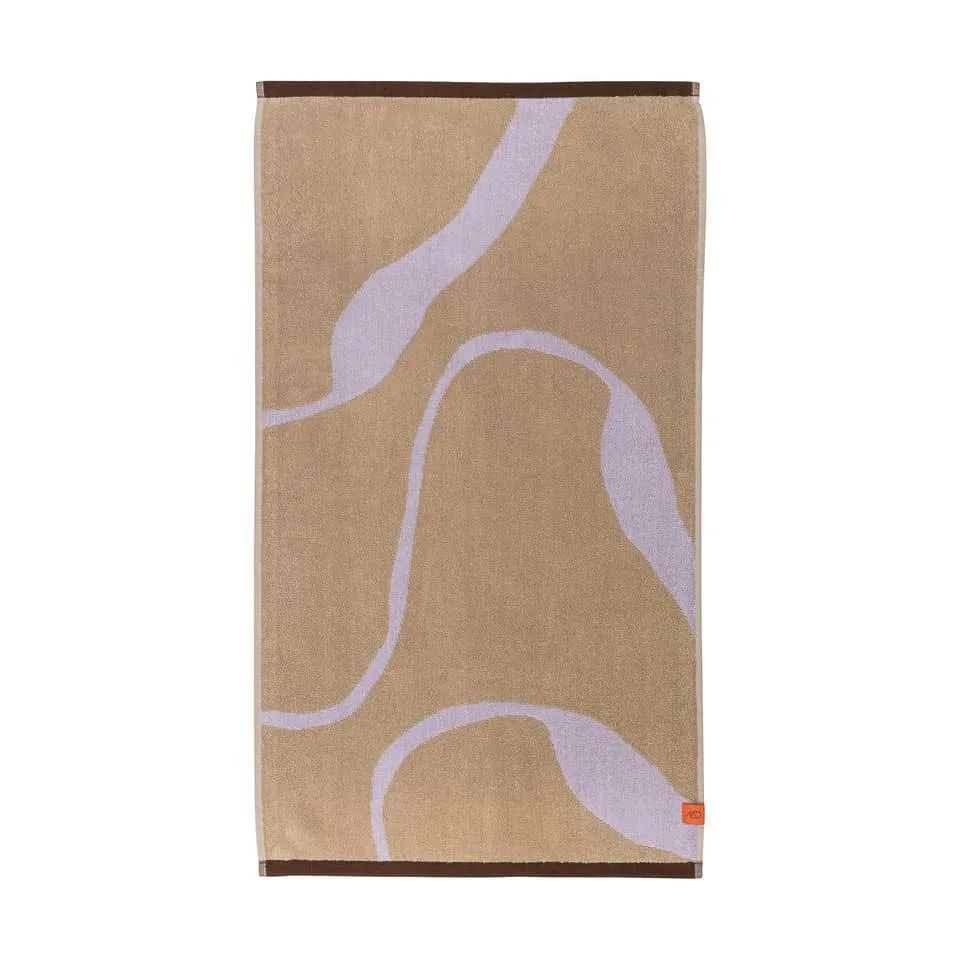 METTE DITMER Nova Arte Bath Towel, 70x133cm, Sand/Lilac