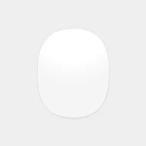MIDDLE OF NOWHERE Miller Oval Mirror, White, 60x75cm