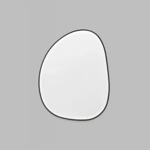 MIDDLE OF NOWHERE Pebble Mirror, Black, 55x70cm