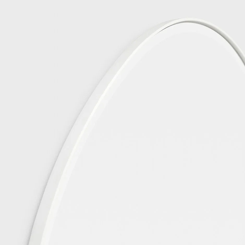 MIDDLE OF NOWHERE Pebble Mirror, Bright White, 70x90cm