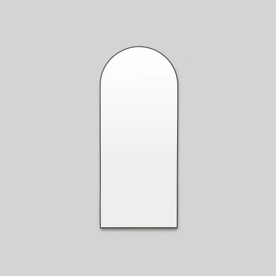 MIDDLE OF NOWHERE Simplicity Arch Mirror, Black, 65x152cm