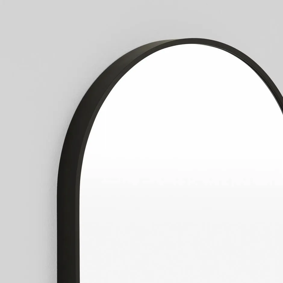 MIDDLE OF NOWHERE Simplicity Arch Mirror, Black, 65x152cm