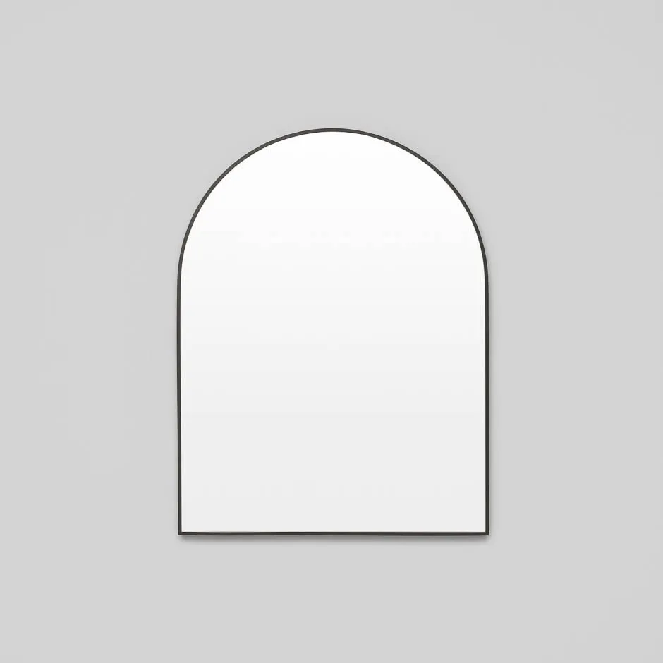MIDDLE OF NOWHERE Simplicity Arch Mirror, Black, 65x85cm