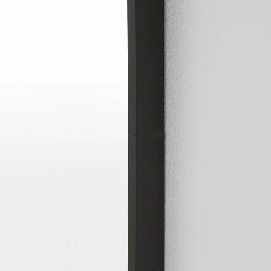 MIDDLE OF NOWHERE Simplicity Oval Mirror, Black, 40x135cm