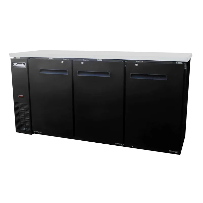Migali - C-BB72-HC, Commercial 72" Back Bar Refrigerator 19.6 cu. ft.