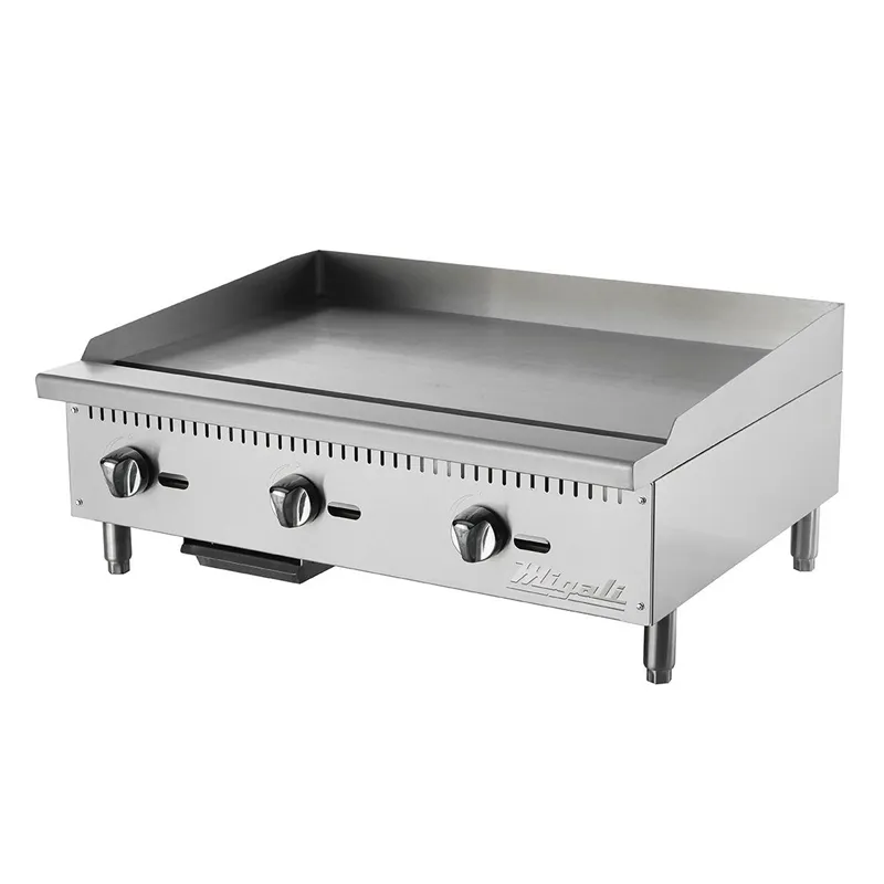 Migali - C-G36, 36" Wide Manual Griddle BTU90,000 Natural Gas / Liquid Propane kit