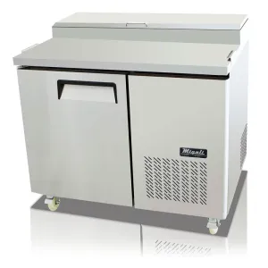 Migali - C-PP44-HC, Commercial 44" 6 Pan Pizza Prep Table Refrigerator 14 cu. ft.