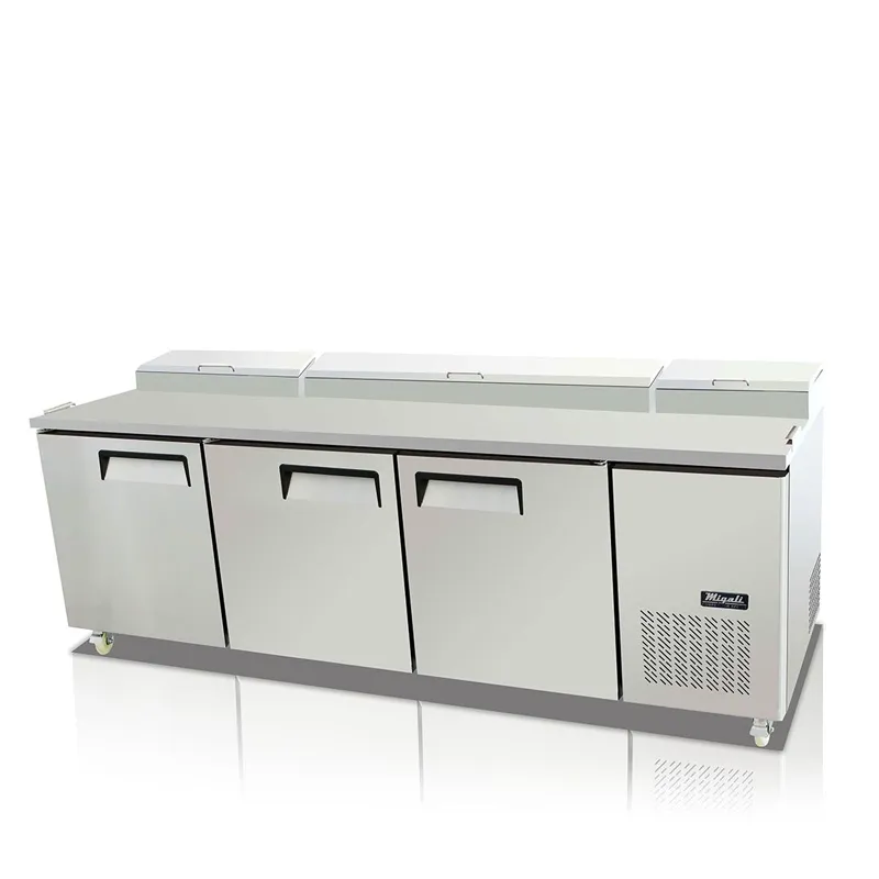 Migali - C-PP93-HC, Commercial 93" 12 Pan Pizza Prep Table Refrigerator 26 cu. ft.