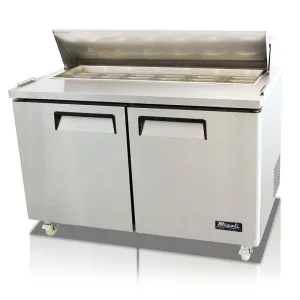 Migali - C-SP60-16-HC, Commercial 60" 16 Pan Salad Sandwich Food Prep Table Refrigerator 18.2 cu.ft.