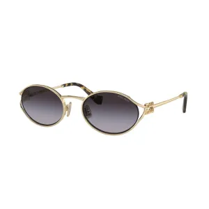 Unmissable Deal Today Miu Miu Mu 52Ys Zvn5D1 WomenS Sunglasses C Pale Gold, Grey Gradient Lenses